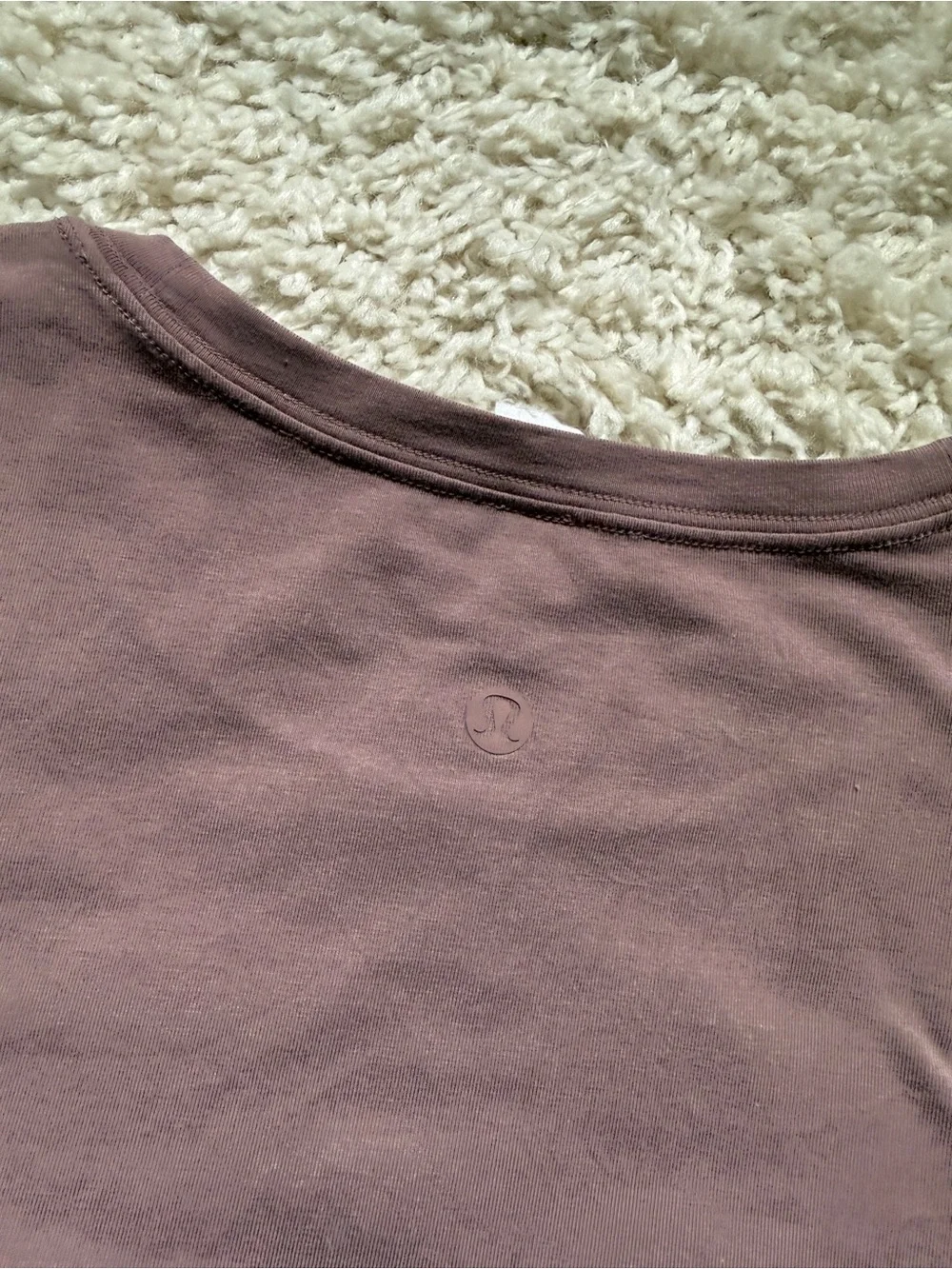lululemon athletica Women’s Love Long Sleeve Tee in dusty dark pink. Sz 10. SOFT - Picture 6 of 6